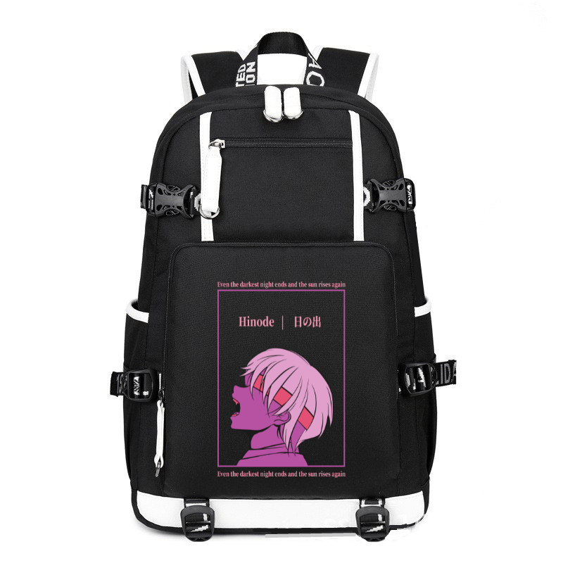 Anime Japanese Streetwear Hinode printing Canvas Backpack
