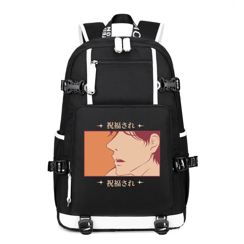 Anime Japanese Streetwear blessed printing Canvas Backpack