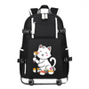 Cute Sushi Eating Cat Neko printing Canvas Backpack