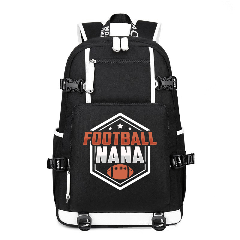 Football Nana American Football printing Canvas Backpack