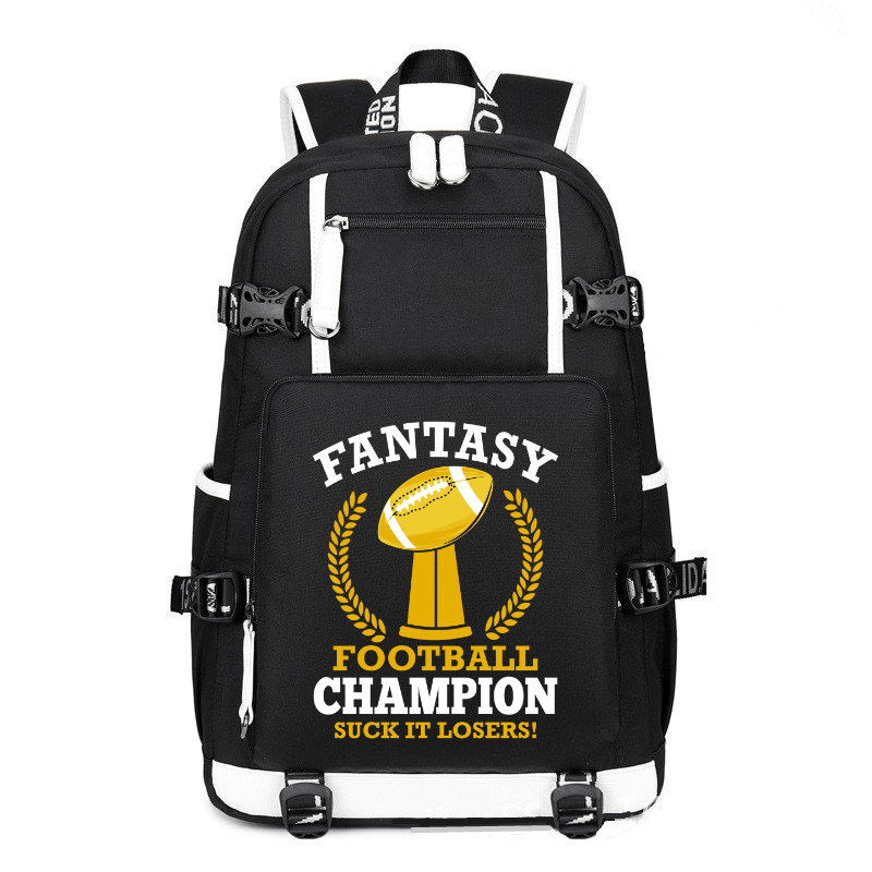 Fantasy Football Champion printing Canvas Backpack