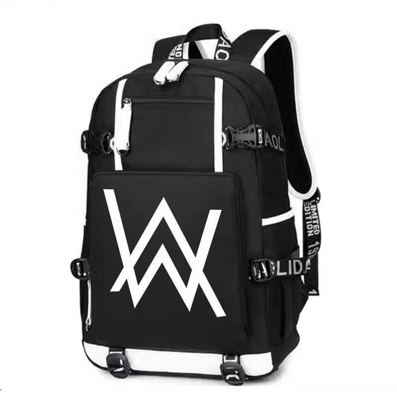 Alan Walker Printing Canvas Backpack