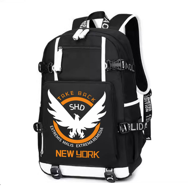 Take Back SHD New York Printing Canvas Backpack