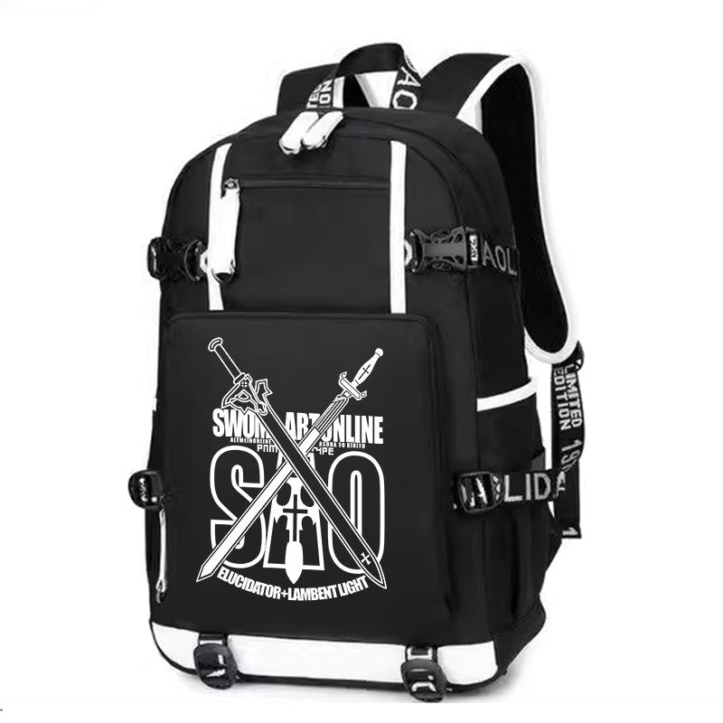 SAO Printing Canvas Backpack