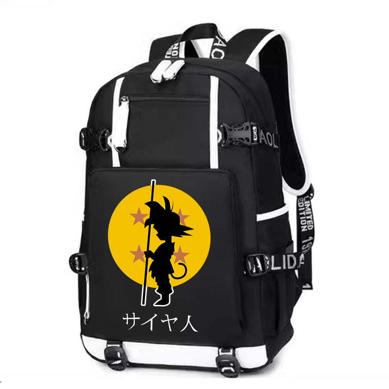 Saiyan Printing Canvas Backpack