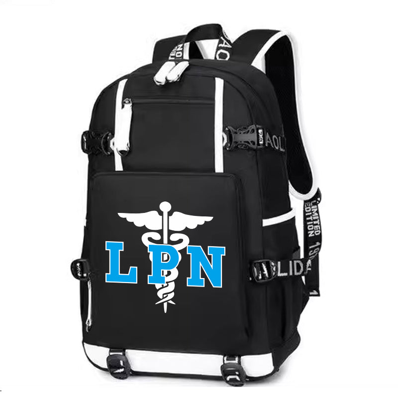 Licensed practical nurse Printing Canvas Backpack