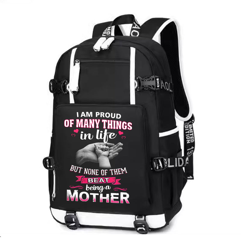 I am proud of many things in life Printing Canvas Backpack