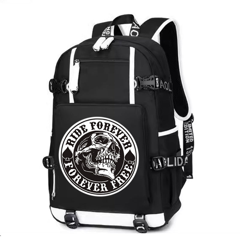 Ride Forever Forever Free Printing Canvas Backpack