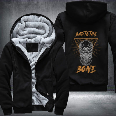 Skull bad to the bone Fleece Hoodies Jacket