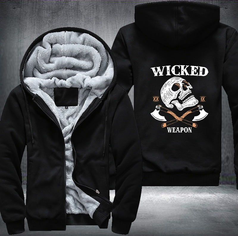 Skull Wicked Weapon Fleece Hoodies Jacket