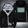Flag of Delaware Fleece Hoodies Jacket