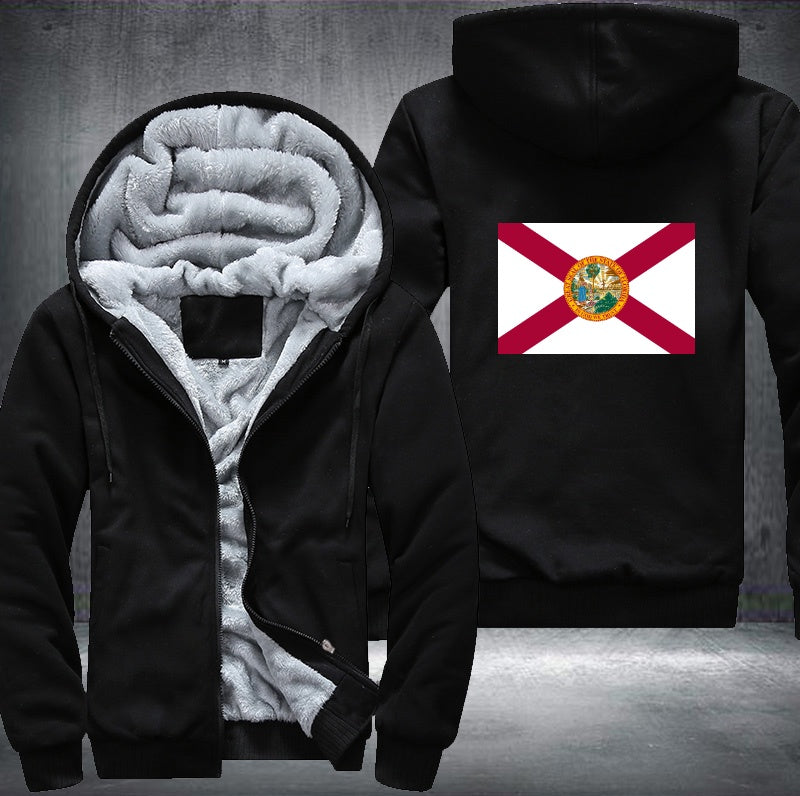 Flag of Florida Fleece Hoodies Jacket