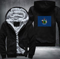 Flag of Maine Fleece Hoodies Jacket