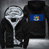Flag of New York Fleece Hoodies Jacket