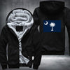 Flag of South Carolina Fleece Hoodies Jacket