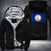 Flag of Virginia Fleece Hoodies Jacket