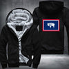 Flag of Wyoming Fleece Hoodies Jacket