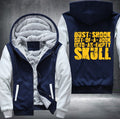 Dust shook out of a book into an empty skull Fleece Hoodies Jacket