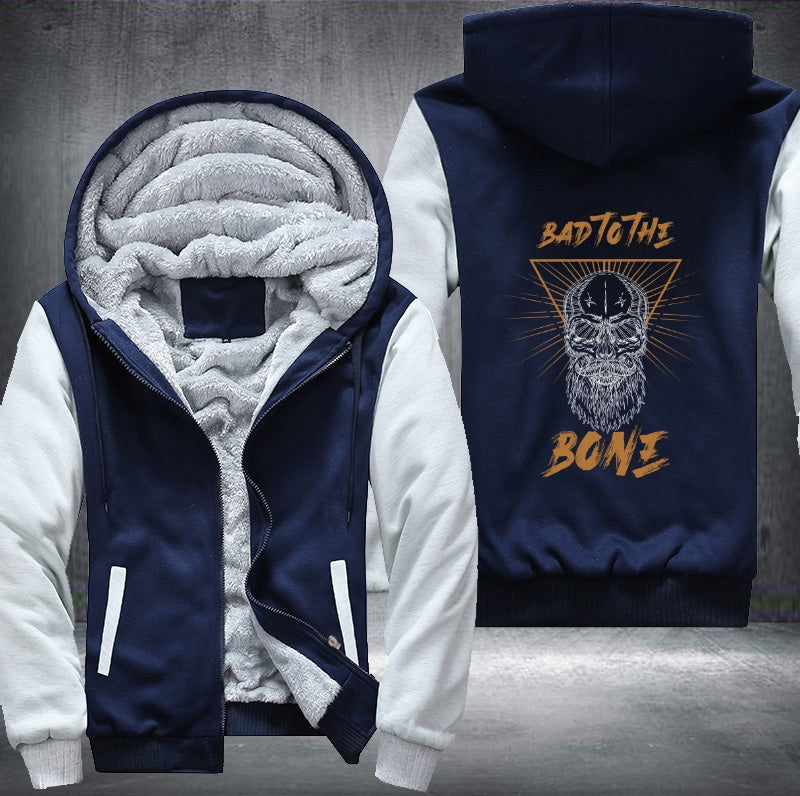 Skull bad to the bone Fleece Hoodies Jacket