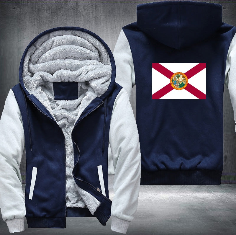 Flag of Florida Fleece Hoodies Jacket
