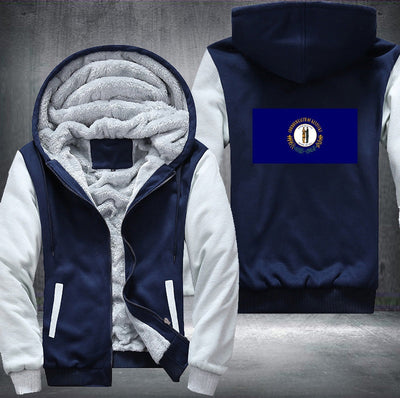 Flag of Kentucky Fleece Hoodies Jacket