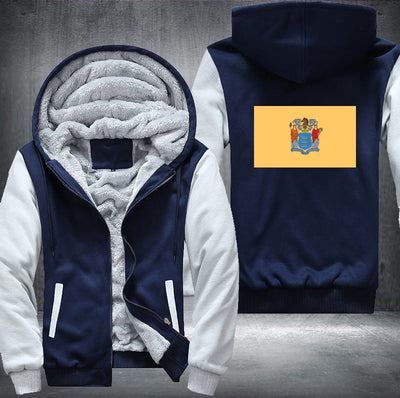 Flag of New Jersey Fleece Hoodies Jacket