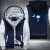 Flag of South Carolina Fleece Hoodies Jacket