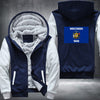 Flag of Wisconsin Fleece Hoodies Jacket