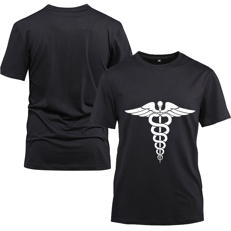 Nurses signed Cotton Black Short Sleeve T-Shirt