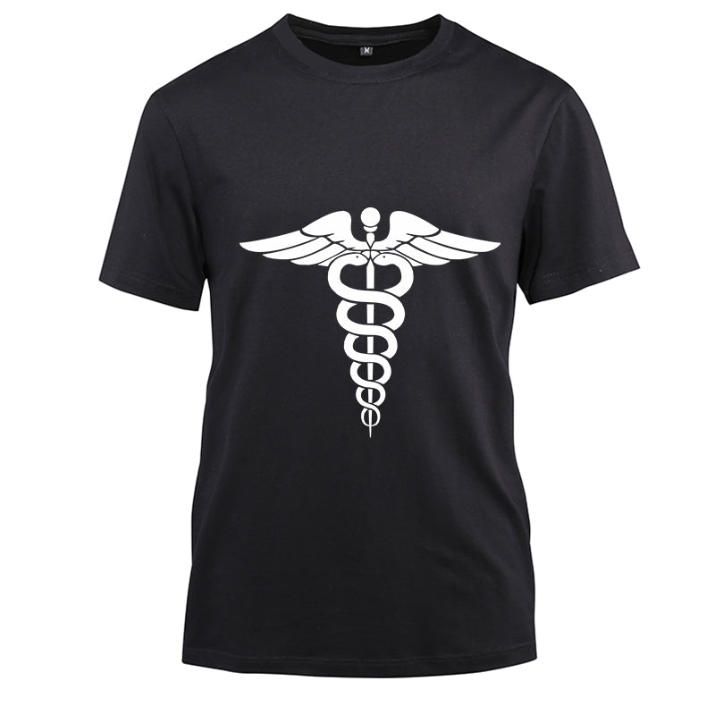Nurses signed Cotton Black Short Sleeve T-Shirt