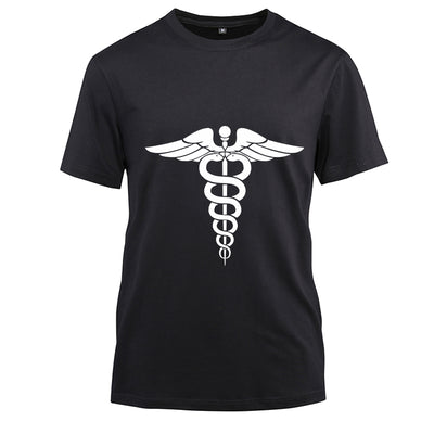 Nurses signed Cotton Black Short Sleeve T-Shirt