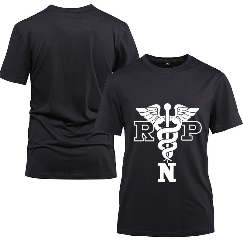 RNP- Nurse Cotton Black Short Sleeve T-Shirt
