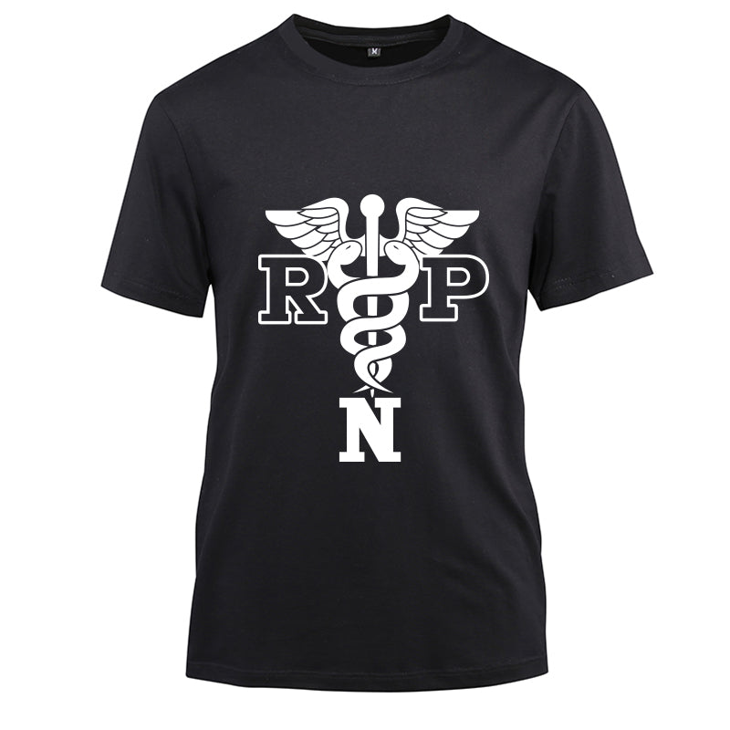 RNP- Nurse Cotton Black Short Sleeve T-Shirt