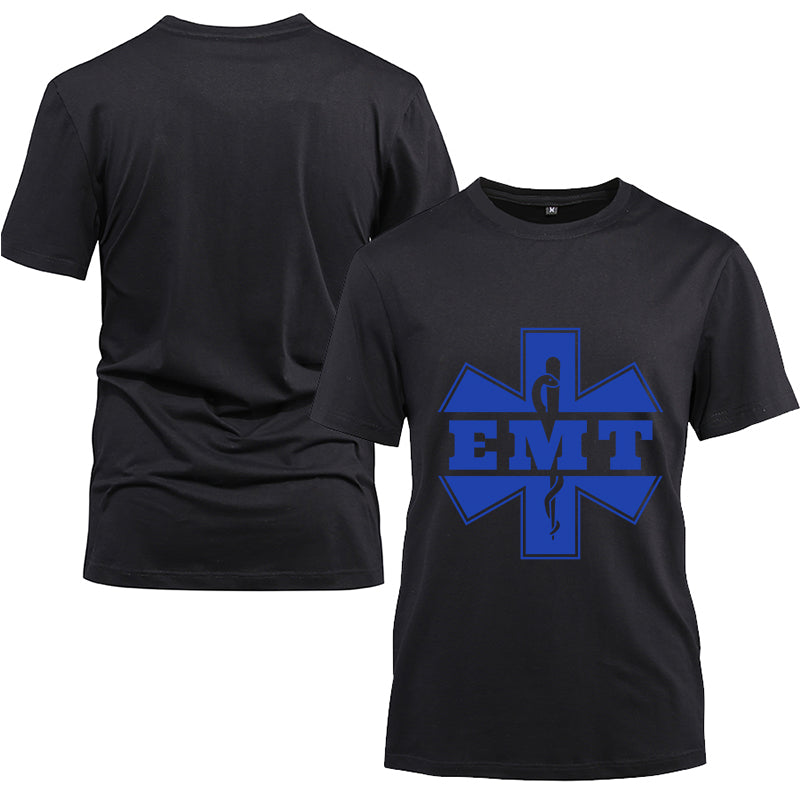 EMT Cotton Black Short Sleeve T-Shirt