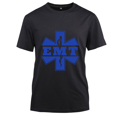 EMT Cotton Black Short Sleeve T-Shirt