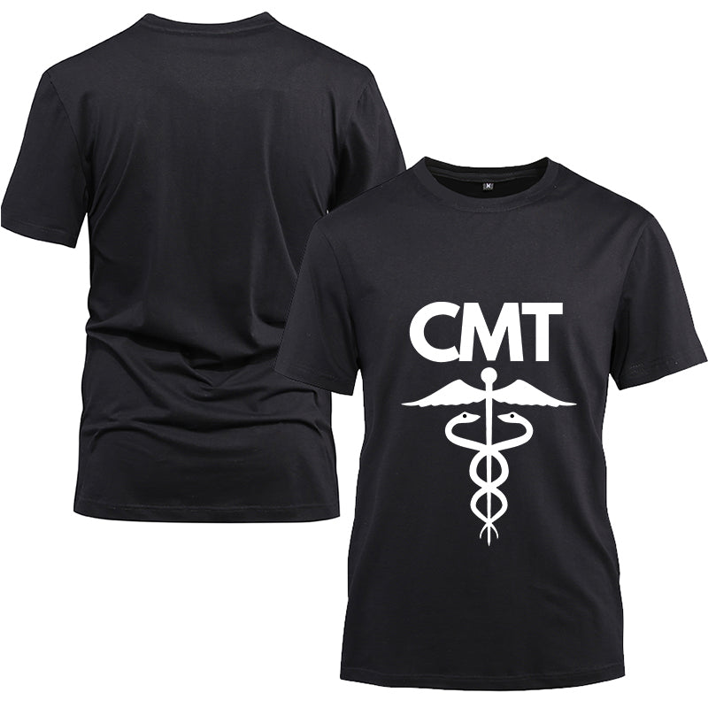 CMT Cotton Black Short Sleeve T-Shirt