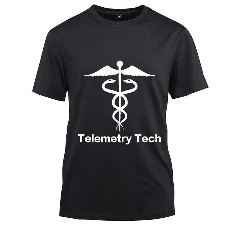 Telemetry Tech Cotton Black Short Sleeve T-Shirt