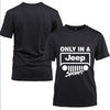 Only in a Jeep Cotton Black Short Sleeve T-Shirt