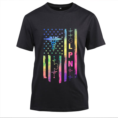 LPN Nurse Cotton Black Short Sleeve T-Shirt