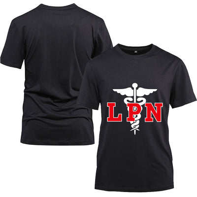 LPN Nurse Cotton Black Short Sleeve T-Shirt