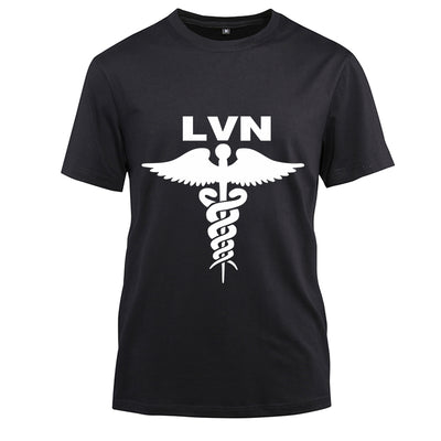 Licensed Vocational Nurse LVN Cotton Black Short Sleeve T-Shirt