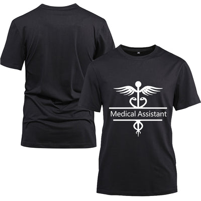 Medical Assistant Cotton Black Short Sleeve T-Shirt