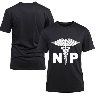 Nurse Practitioner NP Cotton Black Short Sleeve T-Shirt