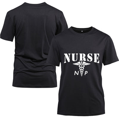 Nurse NP Cotton Black Short Sleeve T-Shirt