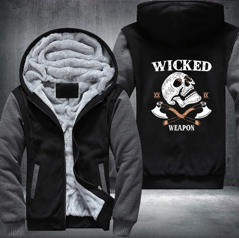 Skull Wicked Weapon Fleece Hoodies Jacket