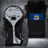 Flag of New York Fleece Hoodies Jacket