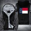 Flag of North Carolina Fleece Hoodies Jacket