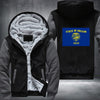 Flag of Oregon Fleece Hoodies Jacket