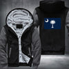 Flag of South Carolina Fleece Hoodies Jacket