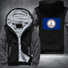 Flag of Virginia Fleece Hoodies Jacket